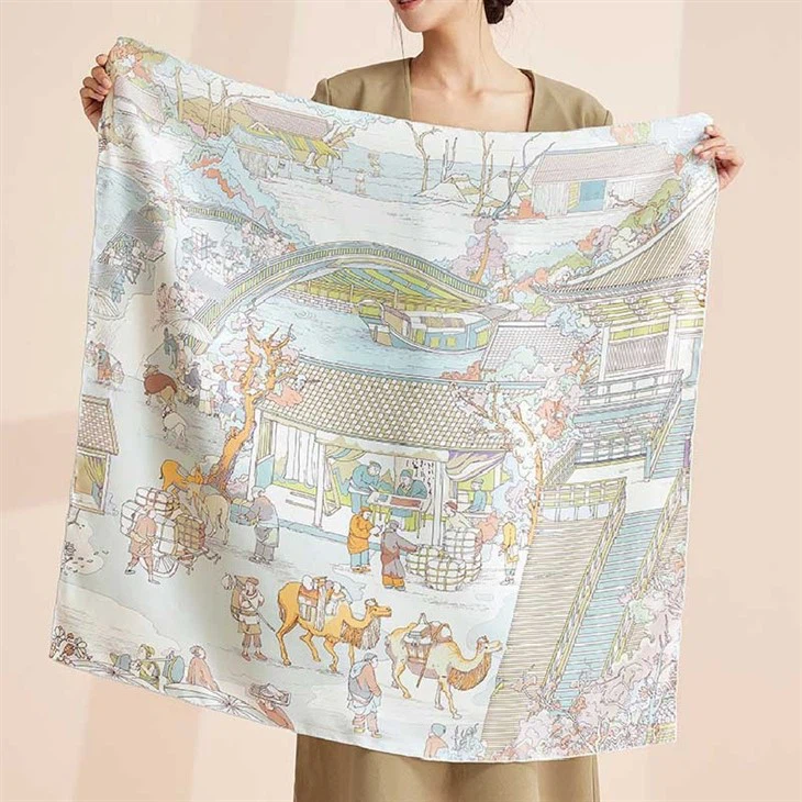 Custom Printed Silk Scarves No Minimum