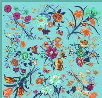 Custom Silk Scarf Med Pure Natural Mulberry Silk Stoffer