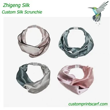 Custom 100% Mulberry Silk Headband For Lady